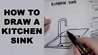 How to Draw a Kitchen Sink