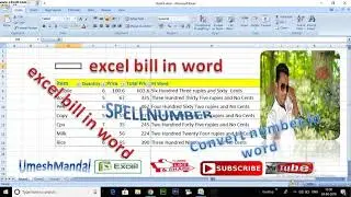 How to convert a numeric value into english word indain rupies in excel