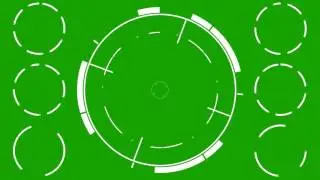 Lock On Target HUD - Green Screen Animation