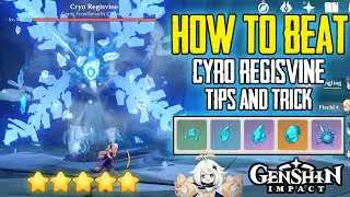 HOW TO BEAT CYRO REGISVINE GENSHIN IMPACT GUIDE + HOARFROST CORE LOCATIONS