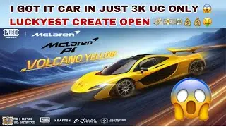 I GOT IT MCLAREN CAR CARD IN JUST 3000$ UC IN PUBG MOBILE LUCKIEST CREATE OPEN  | TTS SUFYAN
