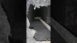 чистка печи, два года не чистили