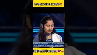 BTS Question on KBC💜😍😃  