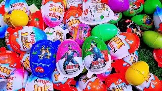 New! 100 Kinder and Surprise Eggs and Toy Opening  A Lot's of kinderjoy Asmar