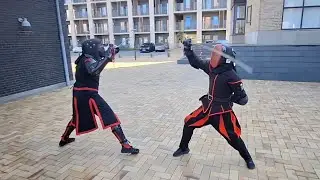 Random rapier and sabre sparring