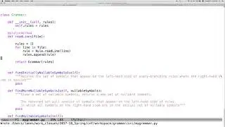 Context free grammars and Chomsky Normal Form, part 7