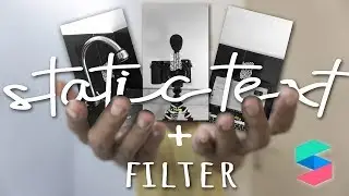 Create Static Text + Filter in Spark AR | Tutorial