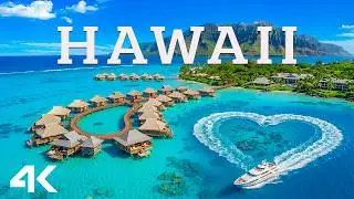 [4K] Hawaii 🇺🇸 Unreal Blue Paradise | Volcano Islands & Ocean Views