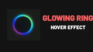 Glowing ring animation using html and css