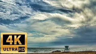 Inspiring and Peaceful Music for Relaxation. 4K Sunset and Sea Views. Music for Meditation and Sleep