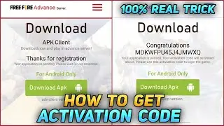 How To Get Advance Server Activation Code 100% Working Trick | How To Get Activation Code ✅ 