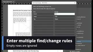 Text Swap Lite for InDesign | Run Multiple Find/Change Rules at Once