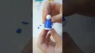 1часть.❄️ как слепить Снегурочку из глины🎄. 2021год
