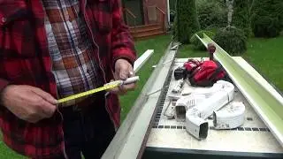 Как я монтирую  водосточные желоба  МОДЕРН 1 Часть .