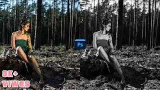 #64 How to use black & white adjustment layer or photo filter | Adobe photoshop cc 2021 | tutorial.