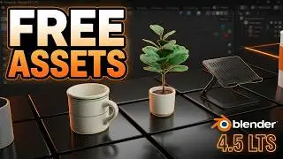 Blender 4.5 LTS: FREE Everyday Objects Asset Pack | ⚡Boost Your Workflow!
