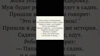 Лучшие смешные анекдоты.Юмор.Жена уехала в командировку....