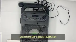 Cheap portable Karaoke Party Speaker - Zoook Rocker Thunder full review DJ lights sound and mic test