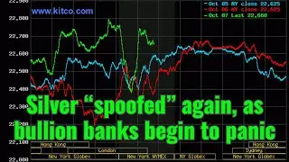 Silver “spoofed” again, as bullion banks begin to panic