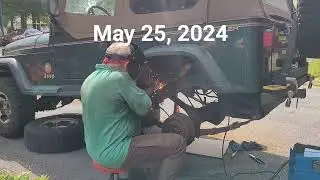 Replacing Rear Shock Mounts 94 Wrangler
