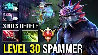 How to 100% Delete Mid Like a Level 30 Spammer Slardar with Brutal Perma Bash Butterfly Dota 2