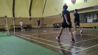 BADMINTON MR FU & WENDY VS TOMMY & ACOI