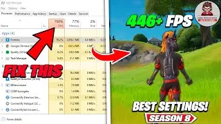 How To Fix 100% CPU Usage in Fortnite Chapter 2 Season 8 | CPU Bottleneck Fix Fortnite FPS Boost
