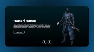Samurai Animation slider Using Html Css & Js With source code