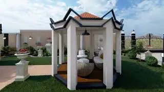 Royal House Design | Outdoor royal lawn Design | Royal palace Design