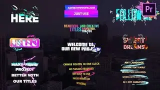 Creative Gradient MOGRT Titles | Download Premiere Pro Templates.
