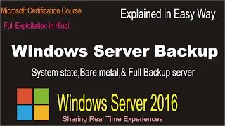 Windows server backup | System state backup | Network Backup