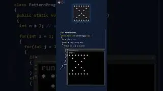 Pattern program in Java - Sand Timer pattern in less than 60 seconds #shorts #patternshorts