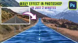 Wavy effect in photoshop | easy way to create wavy effect in photoshop