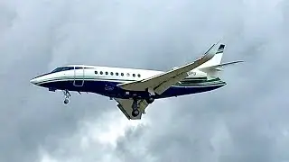 Falcon Private Jet Landing Toronto Pearson!