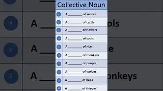 English Grammar Test I  Collective Noun  
