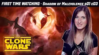 Star Wars: The Clone Wars REACTION - Shadow of Malevolence S01 E03 | First Time Watching