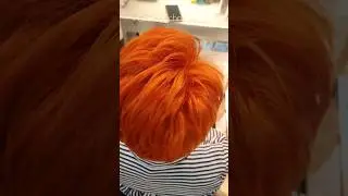 Яркое окрашивание волос 🧡 Bright hair coloring #shorts #hairs #beauty #hairdresser