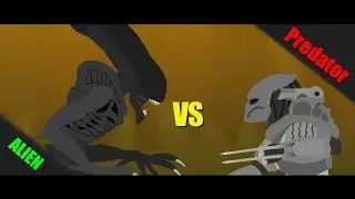 Predator Vs Xenomorph | Fight animation | Especial Halloween.pt1
