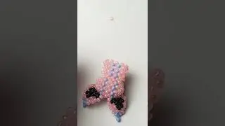 💗Амигуруми маленький ушастик из бисера 