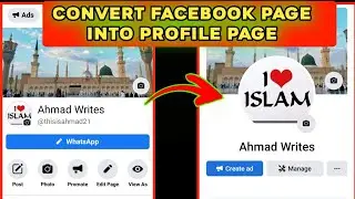 How to Convert Facebook Page Into Profile Page | Facebook New Page Experience 2022