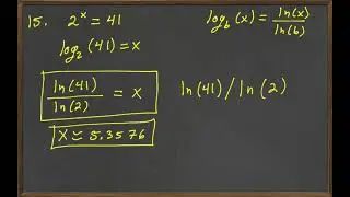 Solving Exponential unequal bases with change of base