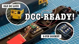 Adding an 8-pin DCC decoder socket.to older locos