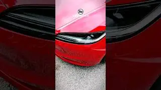 TESLA MODEL3, looks stunning in Red ♥️ #tesla #model3 #evcars #elonmusk #electric