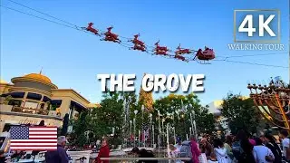 The Grove Los angeles 2023 California 🇺🇲USA Walking Tour Christmas