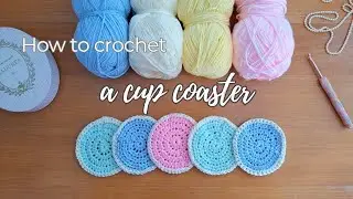 How To Crochet Easy Coaster For Beginners