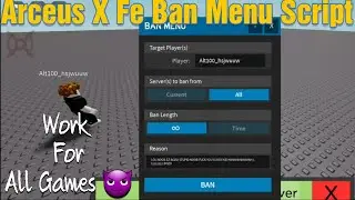 Arceus X Fe Ban Menu Script 😈