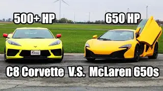 C8 Corvette VS McLaren 650s Results + Breakdown