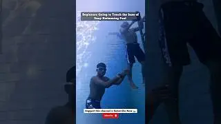 Beginners Trying Deep Underwater for the First Time 🏊🏻 