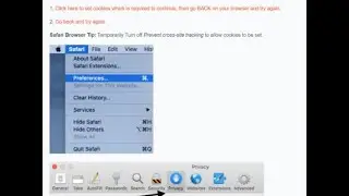 Hướng dẫn tắt thông báo Safari browser tip: temporary turn off prevent cross site tracking