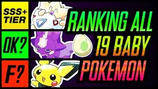 I Ranked ALL 19 Baby Pokemon | Mr1upz
